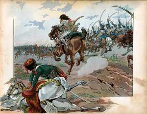 约阿希姆·穆拉特（Joachim Murat，1767-1815 年）于 6 月 10 日在海尔斯堡战役中被控与他的部下 作者 Onfray de Breville Jacques Job的化名
