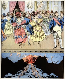 我们在火山上跳舞。萨尔瓦迪伯爵（Narcisse Achille de Salvandy）（1795-1856）的话，预测了奥尔良公爵路易-菲利普一世（Louis-Philippe）的三个光荣的革命。 作者 Onfray de Breville Jacques Job的化名