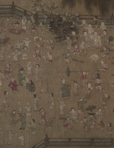 一百个孩子在玩耍 作者 王居珍传统