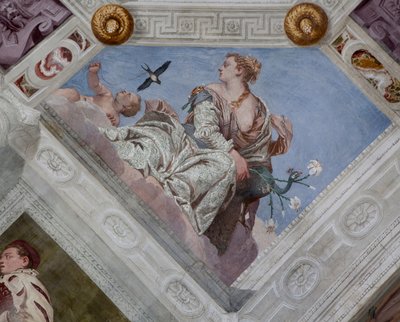 Paolo Caliari known as Veronese, fresco, Villa Barbaro, Maser, Italy 作者 委罗内塞