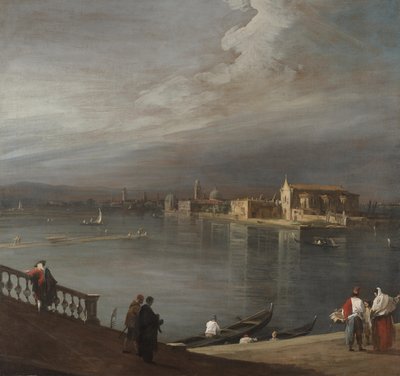 威尼斯Fondamenta Nuove的San Cristoforo，San Michele和Murano 作者 卡纳莱托