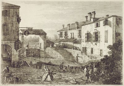 Le Porte de Dolo (etching) 作者 卡纳莱托