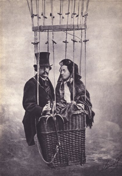 法国摄影师兼飞行员纳达尔（黑白照片） 作者 （1820-1910）（之后）纳达尔