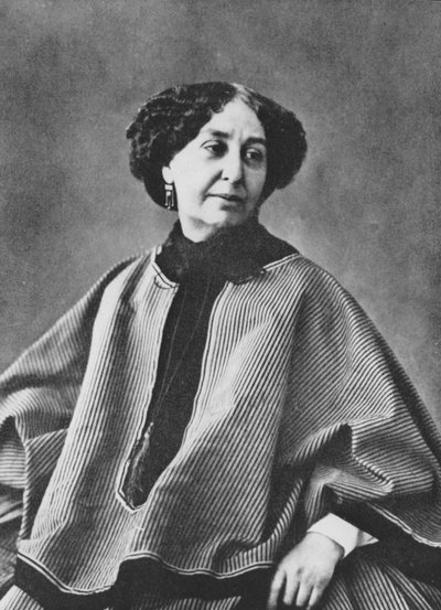乔治-桑（Aurore Dupin，Baronne Dudevant）（1804-1876），法国作家，1865年左右由纳达尔拍摄。 作者 纳达尔
