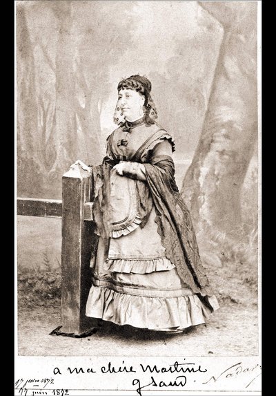 乔治-桑（Aurore Dupin, Baronne Dudevant）的肖像（1804-1876）--纳达尔的摄影作品 作者 纳达尔