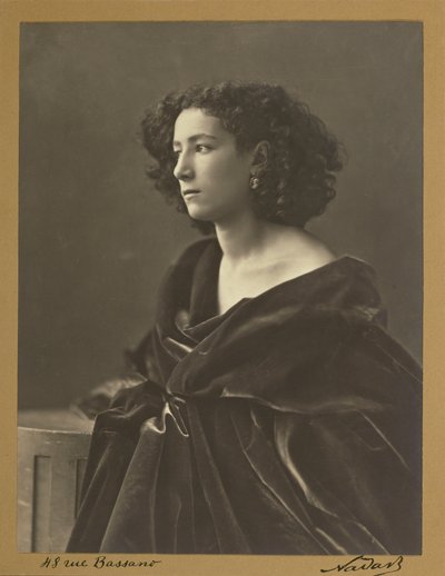 Portrait of Sarah Bernhardt in 1864 by Nadar 作者 纳达尔