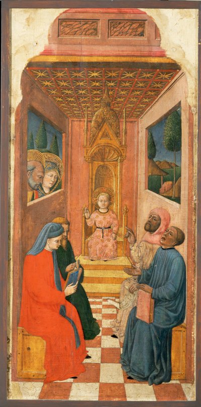 圣母生活的 12 个场景 ... 作者 （活跃 c.1463 c.1490）威尔顿大师
