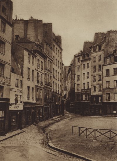 Jean-de-Beauvais 和 Lanneau 街的拐角处（黑白照片） 作者 （之后）法国摄影师