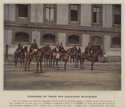 Etendard du Train des Equipages Militaires (coloured photo) 作者 （之后）法国摄影师