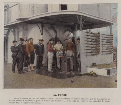 La Forge（彩色照片 作者 （之后）法国摄影师