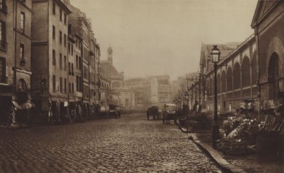 Les Halles 的 rue de la Tonnellerie（黑白照片） 作者 （之后）法国摄影师