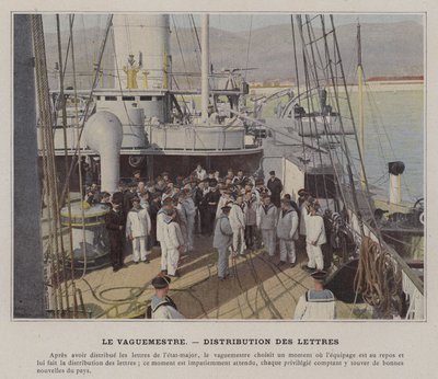 Vaguemestre, 分发信件(照片领带) 作者 （之后）法国摄影师
