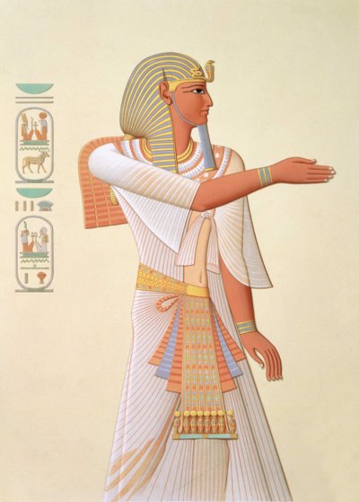746.c.1.  f.8 Mienptah-Hotephimat 法老肖像 作者 （之后）法国学校