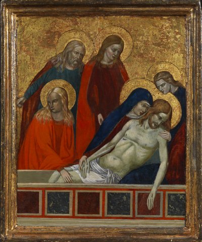 Entombment of Christ, possibly 19th century (tempera on panel) 作者 （之后）意大利学校