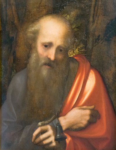 修道士圣安东尼，科雷焦（油画） 作者 (c.1489-1534) 科雷焦