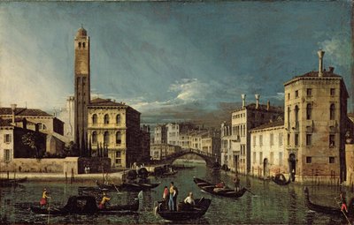 运河场景，威尼斯 作者 乔瓦尼·安东尼奥运河（Canaletto）