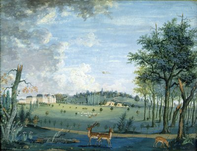 Parc du Raincy，Chateau and the Rocks，c.1754-93 作者 1717 1806卡蒙泰勒
