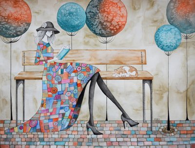 你美丽的裙子 作者 玛丽的水彩画