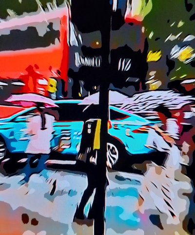 蓝色汽车 作者 马韦特 