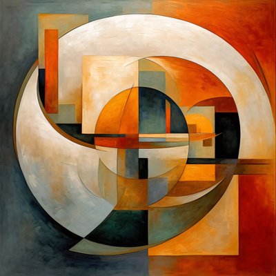 红黄蓝圆圈，帆布壁画，现代抽象家居装饰品 作者 法赫塔利·阿卜杜勒拉希姆