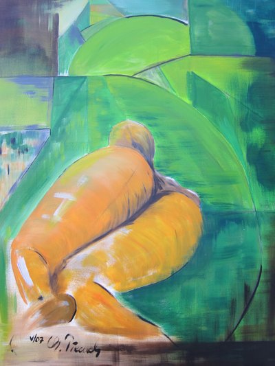 丙烯酸裸体画 作者 克里斯蒂安·皮丘奇