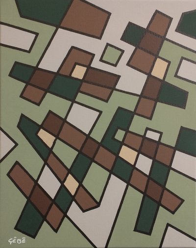 可变几何（第 4 号作品，共 5 件） 作者 盖伊·布利安