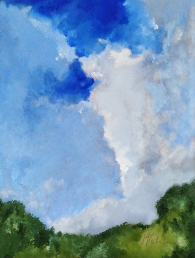 绿篱和云朵 作者 