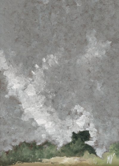 绿篱和云朵 作者 