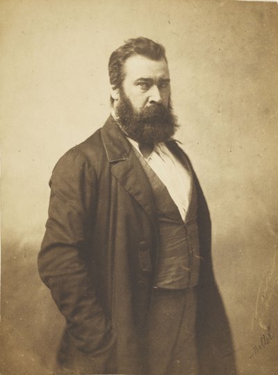 Jean-FrançoisMillet，1856-58（玻璃底片上的盐渍纸印刷品） 作者 纳达尔