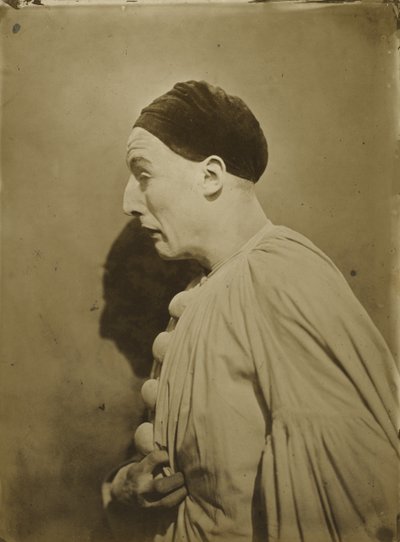 Pierrot in Pain，1854（盐渍纸印刷） 作者 纳达尔