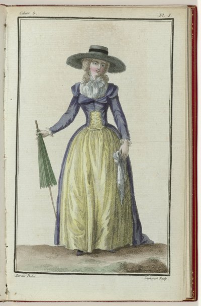 Cabinet des Fashions 或 New Fashions，1786 年 3 月 1 日，第 8 笔记本，图版。 我 作者 AB杜哈梅尔