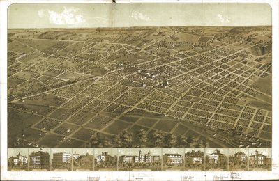 密歇根州阿德里安，1866 年。LOC 73693418 作者 一个;芝加哥平版印刷公司鲁格