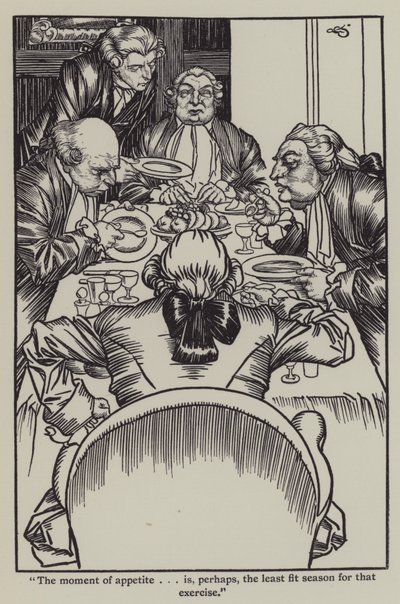 查尔斯·兰姆（Charles Lamb）的《埃利亚散文集》插图（石版画） 作者 加斯·琼斯（A. Garth Jones）