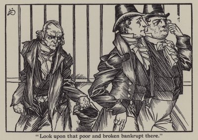 查尔斯·兰姆（Charles Lamb）的《埃利亚散文集》插图（石版画） 作者 加斯·琼斯（A. Garth Jones）