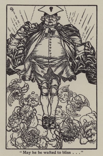 查尔斯·兰姆（Charles Lamb）的《埃利亚散文集》插图（石版画） 作者 加斯·琼斯（A. Garth Jones）