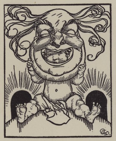 查尔斯-兰姆的《埃利亚文集》插图（平版）。 作者 加斯·琼斯（A. Garth Jones）