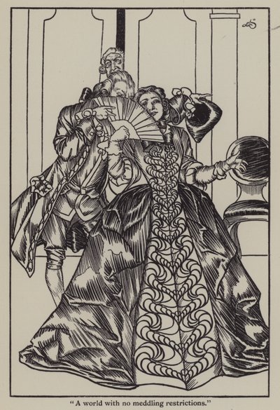查尔斯·兰姆（Charles Lamb）的《埃利亚散文集》插图（石版画） 作者 加斯·琼斯（A. Garth Jones）