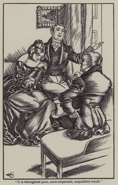 查尔斯·兰姆（Charles Lamb）的《埃利亚散文集》插图（石版画） 作者 加斯·琼斯（A. Garth Jones）