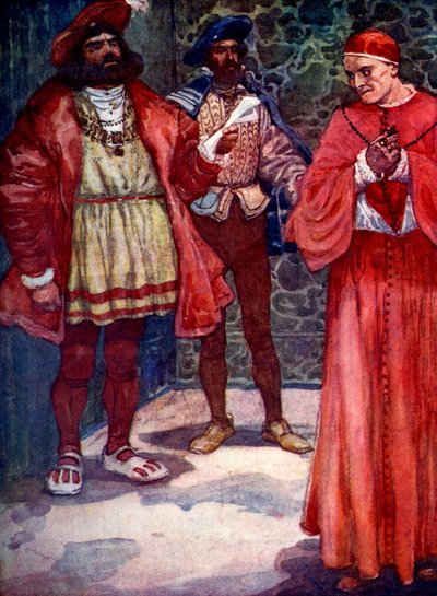 亨利（Henry）于1905年约1529年将沃尔西（Wolsey）送出法庭。 作者 福雷斯特