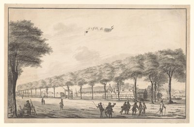 巴达维亚 Molenvliet 河上的水上要塞景观
Waterplaats（物体上的标题） 作者 A. de Nelly（可能）