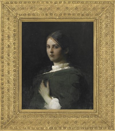 艺术家的长女的肖像，1893-94 作者 雅培汉德森塞耶