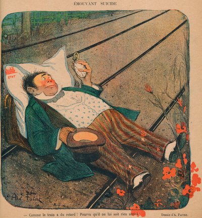 移动自杀》，1899年。 作者 阿贝尔·费弗尔