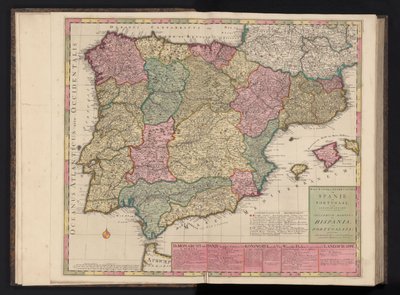 西班牙和葡萄牙地图
西班牙和葡萄牙军队路线图/Theatrum Martis in Hispania et Portugallia（标题见实物） 作者 安娜贝克
