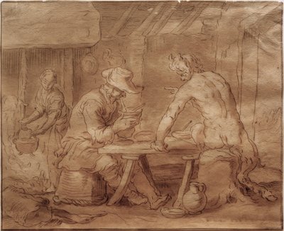 Der Satyr beim Bauern 作者 亚伯拉罕·布洛玛特（Abraham Bloemaert）