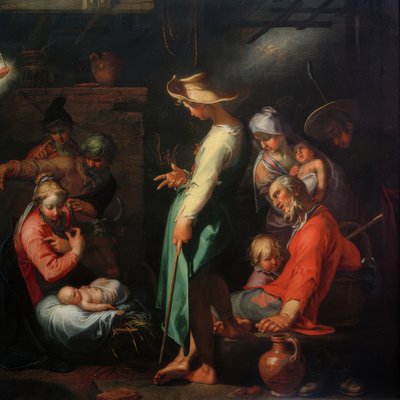 牧羊人的崇拜 作者 亚伯拉罕·布洛玛特（Abraham Bloemaert）