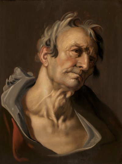 老人头像，16世纪末至17世纪初。 作者 亚伯拉罕·布洛玛特（Abraham Bloemaert）