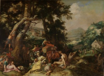 施洗者约翰的讲道 作者 亚伯拉罕·布洛玛特（Abraham Bloemaert）