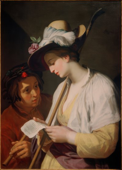 有诗的牧羊女 作者 亚伯拉罕·布洛玛特（Abraham Bloemaert）