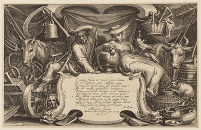 扉页，"农舍与风景系列" 作者 亚伯拉罕·布洛玛特（Abraham Bloemaert）