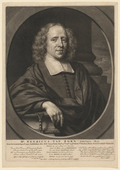 范博恩先生 作者 亚伯拉罕·布鲁特林（Abraham Blooteling），根据尼古拉斯·梅斯（Nicolaes Maes）
